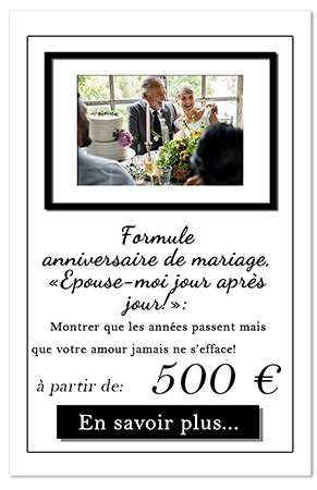 Reportage anniversaire de mariage